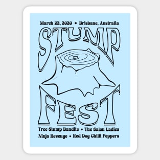 Stumpfest concert shirt - Light Colors Sticker